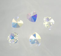 Aurore Boreale Heart Crystals