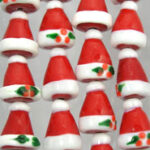 Santa Hat Glass Beads