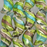 Multicolor Moon Glass Beads