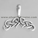 Silver Celtic knot pendant