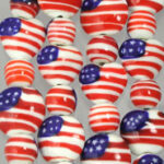 United States Flag Glass Beads