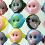 Monkey Face Glass Beads