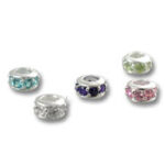 Small Cubic Zirconia(CZ) Spacer Bead