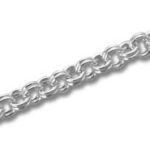 Double Ring Silver Chain