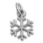 silver snowflake charm pendant