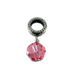 8mm Crystal with Silver Spacer