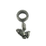 Silver Spacer with Praying Hands