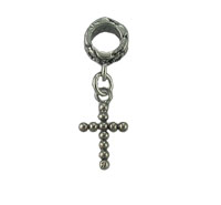 Spacer Bead with Beaded Cross