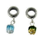 Spacer Bead with 5mm Square Crystal