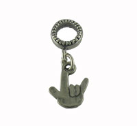 Spacer Bead with "I Love You"