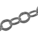 Oval Hammered Link Chain