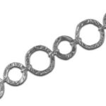 Round Hammered Link Chain