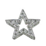 2 Sided Silver Star Pendant