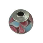 Glass Ballon Design Spacer Bead