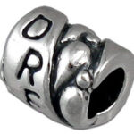 "Dream" Silver Spacer Bead