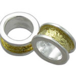 Vermeil Design Spacer Bead