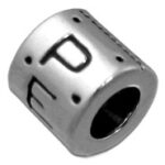 "Peace" Silver Spacer Bead
