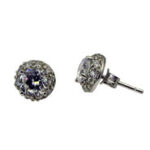 6mm Solitaire Round CZ Silver Stud Earrings