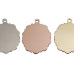 Silver Scroll Oval Stamping Blank