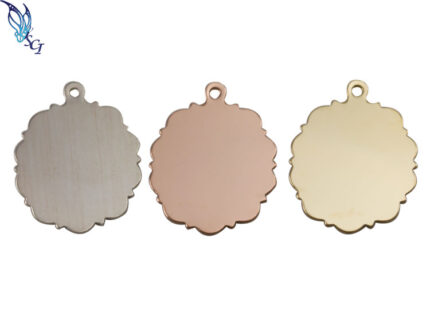 Silver Scroll Oval Stamping Blank