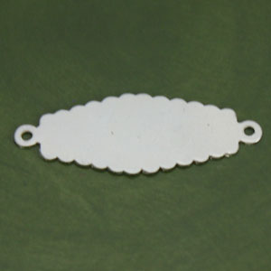 Silver Design Oval Stamping Blank