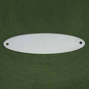 Silver 29mm Oval Stamping Blank