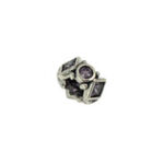 Amethyst Cubic Zirconia Spacer Bead