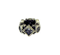 Clear Cubic Zirconia Spacer Bead