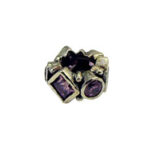 Pink Multi Color Cubic Zirconia Spacer Bead