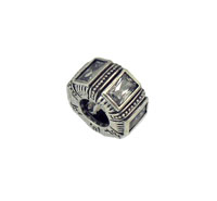 Clear Rectanglar Cubic Zirconia Spacer Bead