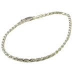 8" Diamond Cut Rope Bracelet