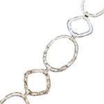 Hammered Square and Circle Chain