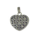 Cubic Zirconia Heart Locket