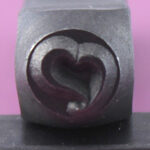 6mm Swirly Heart Stamp