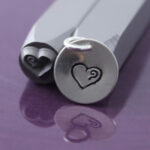 5mm Heart with Swirly Line Stamp Tool