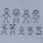 Family Stick Figure Stamp Tool Set