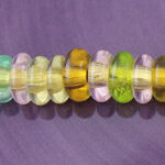 Colorful Rondell Glass Beads