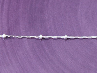 Delicate Oval Chain with Beads