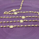 Vermeil with Beads with Round Disc