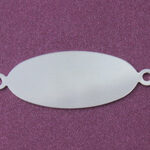Silver Oval Link Stamping Blank
