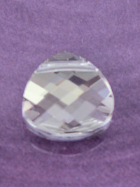 Silver Shade Crystal Briolette