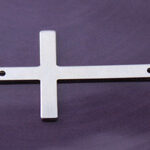 Sterling Silver Large Cross Link Stamping Blank