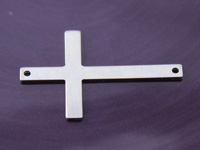 Sterling Silver Large Cross Link Stamping Blank Sterling Silver Large Cross Link Stamping Blank