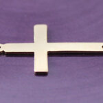 Gold Filled Medium Cross Stamping Link