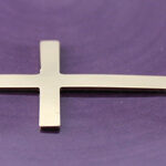 Gold Filled Large Cross Stamping Link