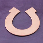 Copper Horseshoe Stamping Blank