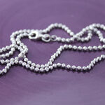 Rhodium Plated Moon Chain