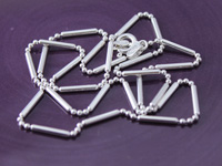 18" Sterling Silver 3 + 1 Chain