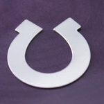 Silver Horseshoe Stamping Blank