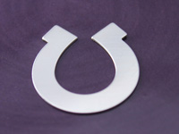 Silver Horseshoe Stamping Blank Silver Horseshoe Stamping Blank